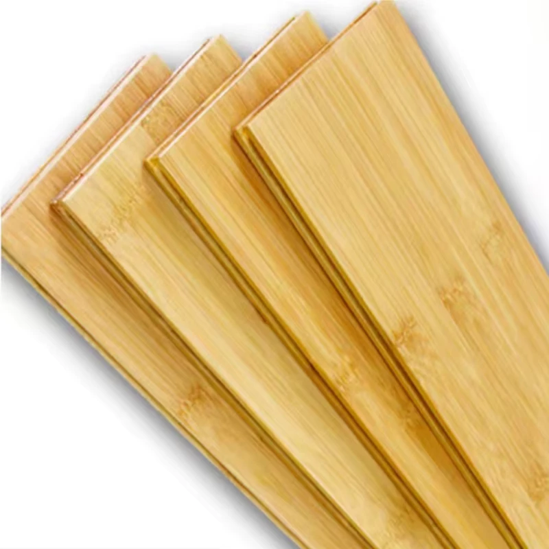 High Glossy Indoor Heating Flooring Stranded Bamboo Wooden Floor Waterproof Manufacturer Click Lock Carbonized Solid Wood Floors