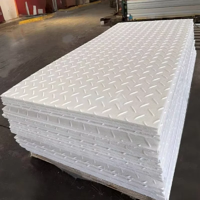 High Molecular Weight PE Road Base Plate Custom Non Slip Paving Mat Construction Site Anti Sagging Wear Resistant Plastic Sheets