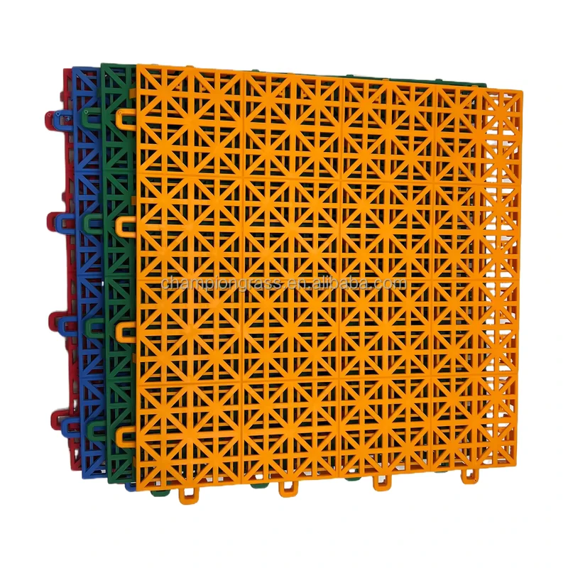 High Performance Flooring with Weather Resistant Interlocking Tiles Sport Court