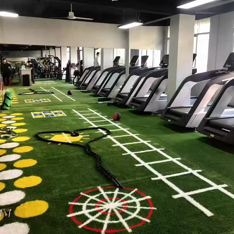 High Quality Anti-slip Surface Gym Sled Turf Durable Training Gym Artificial Grass Sports Flooring