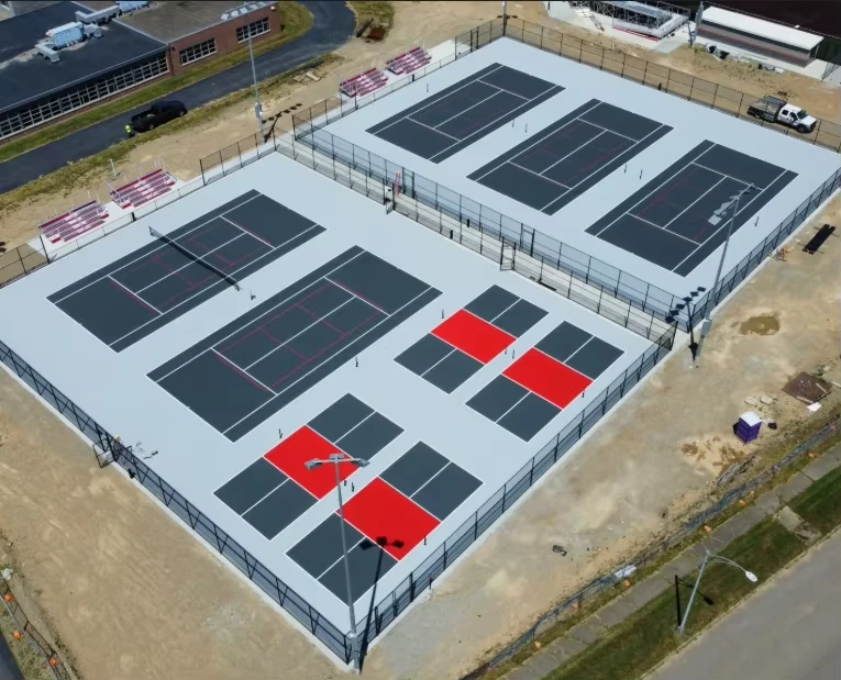 High Quality Best Wear Weather Resistance Durable Synthetic Rubber Sports Flooring Outdoor UV Stable Multipurpose Sports Court