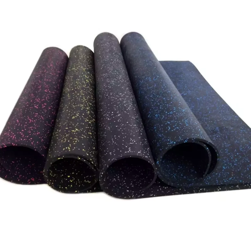 High Quality CE Certified Rubber Sound Insulation Interlocking Floor Tiles Crossfit Gym Sports Flooring High Strength Underlay