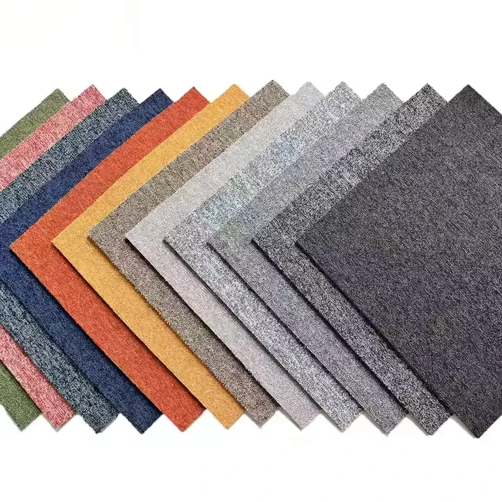 High Quality Commercial Residential Cut Pile Non Slip Nylon Extra Thick 50×50 Square Office Flooring Carpet Tiles