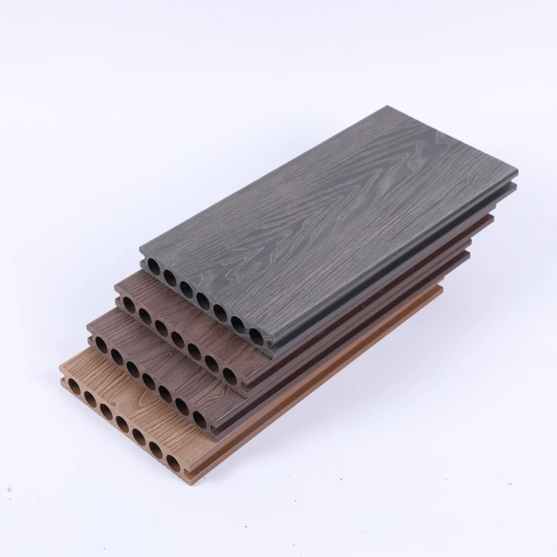 High Quality Contemporary Design WPC Decking Waterproof Composite Patio Outdoor Decking Smooth Installation Click Hard Wearing