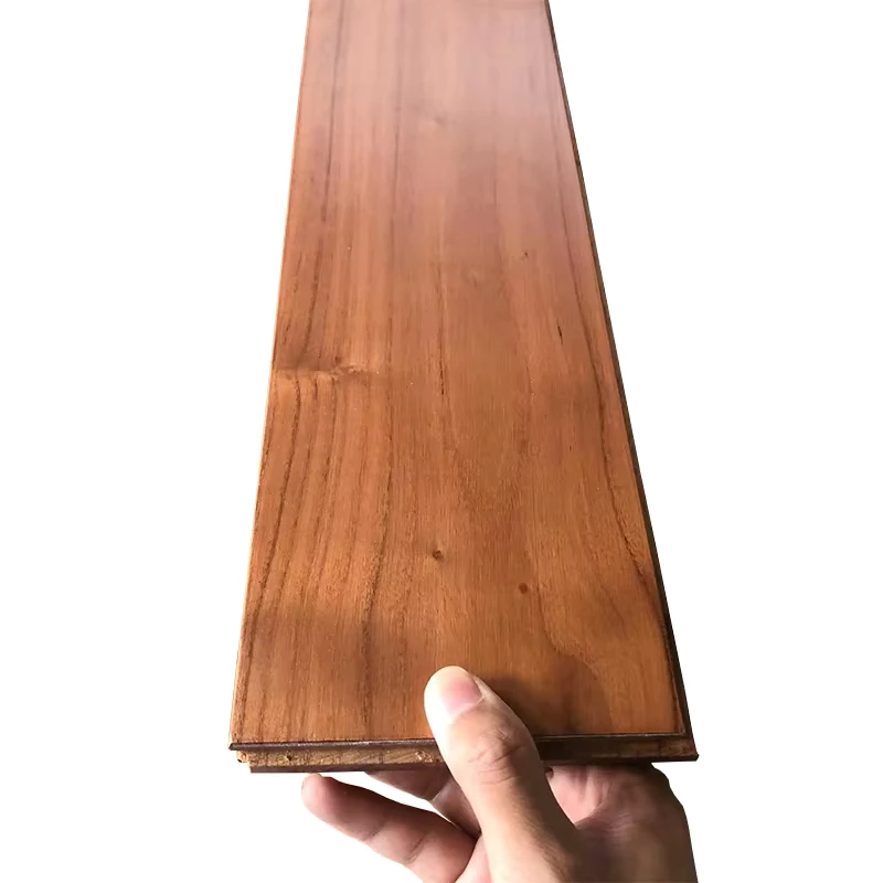 High Quality Eco-friendly 3-Layer Engineered Hard Wood Flooring Modern Design Interlocking Click Installation Smooth Living Room