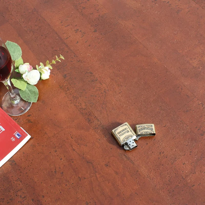 High Quality Eco friendly Narual Floor Tiles Adhesive Cork Flooring Customized Cork Flooring With Heat and Sound Insulation