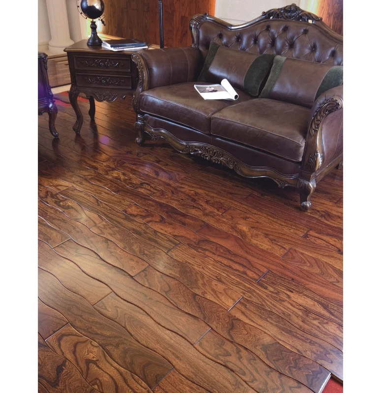 High Quality Elm Curved 3 layer Engineered Wood Flooring