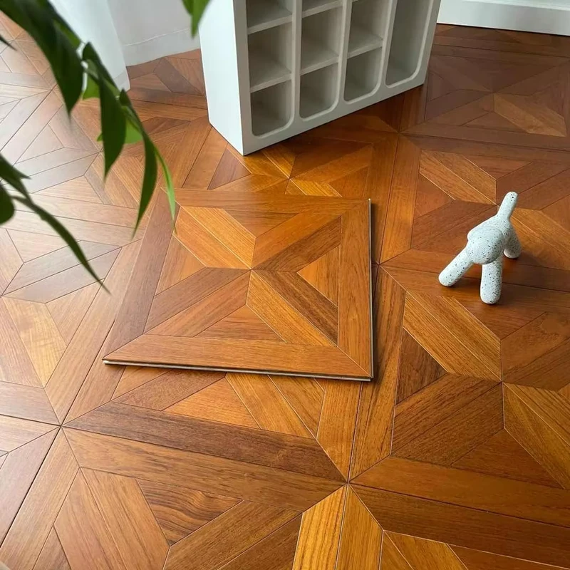High Quality Hardwood Flooring Oak Parquet Flooring Woven Interior Flooring