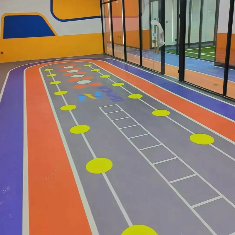 High Quality High Density Foam Floor Gym Dance Room Vinyl Resilient Flooring Roll for Exercise Mats