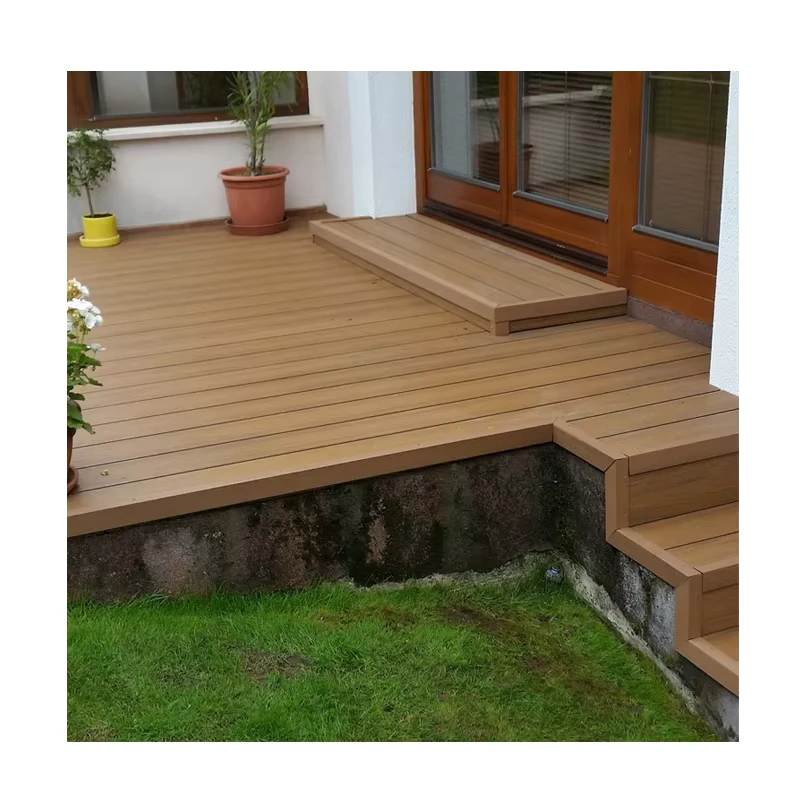 High Quality Outdoor Wpc Hollow Composite Decking Board Decking Plank Crack resistant Flooring