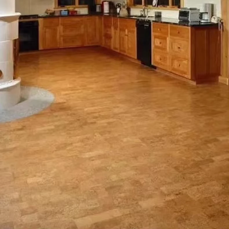 High Quality Premium Soundproof Cork Board Natural Cork Tiles Interlocking Silent Cork Flooring