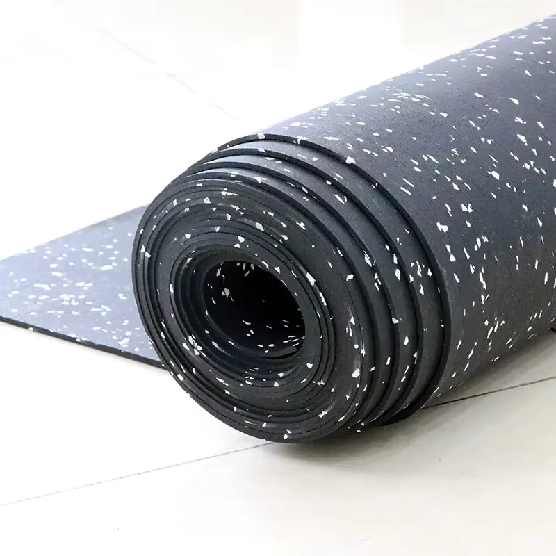 High Quality Recycled Rubber Sports Flooring Mats Commercial Anti Slip Shock Resistance Mat Rolls