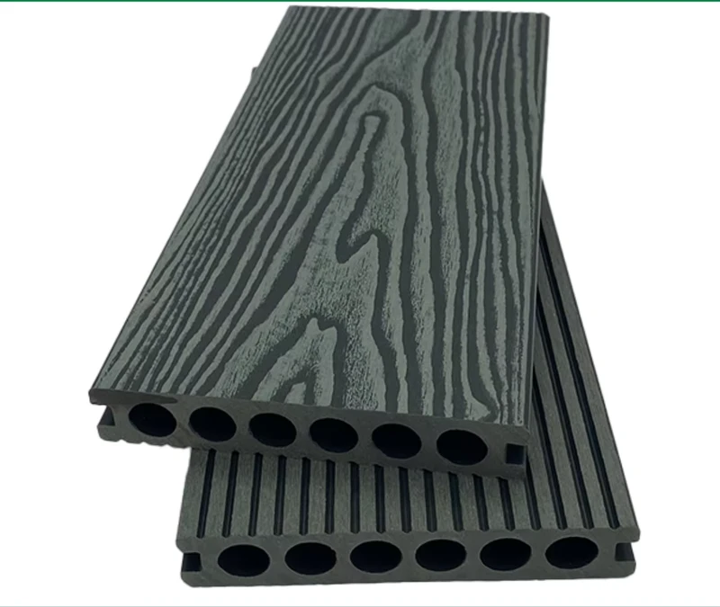 High Quality WPC Decking Hard Wearing Composite Waterproof Patio 3D Printing WPC Outdoor Decking