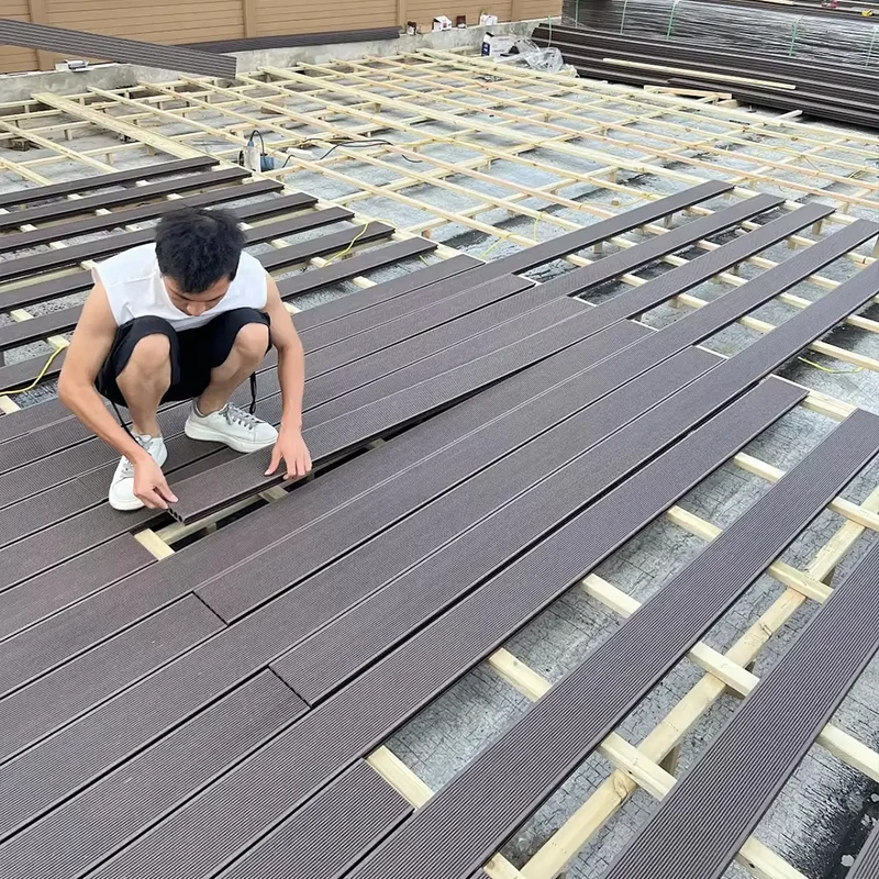 High Quality WPC Decking Hard Wearing Composite Waterproof Patio WPC Outdoor Decking
