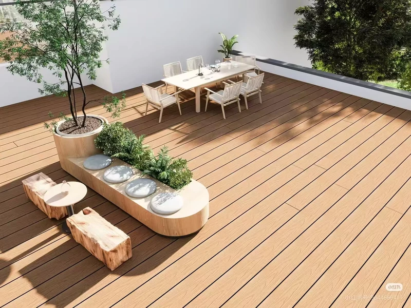 High Quality WPC Decking Outdoor Composite Decking Boards Factory Price Wood Plastic Composite Flooring for Patio