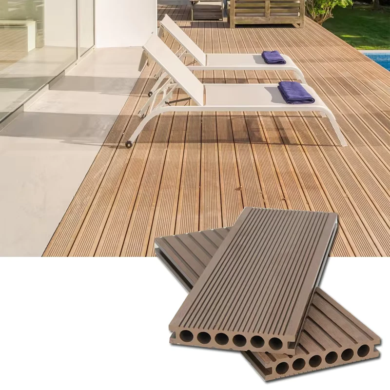 High Quality Wood Plastic Composite WPC Decking Outdoor Swimming Pool Garden Flooring