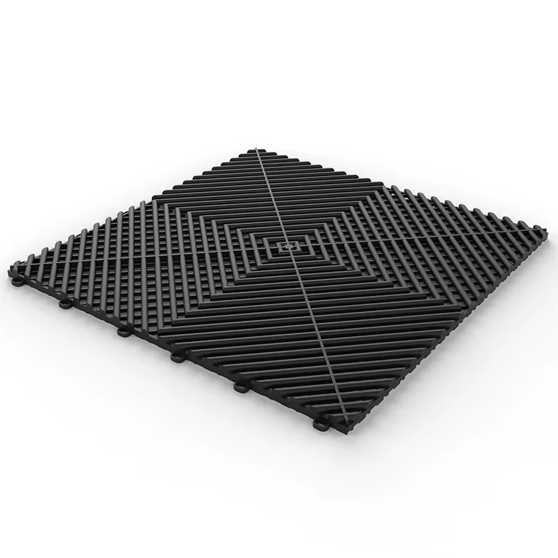 High Quality pp Plastic Garage Floor Tiles Interlocking Design Eco Friendly Anti Slip for Basement Indoor Use 5 Year Warranty