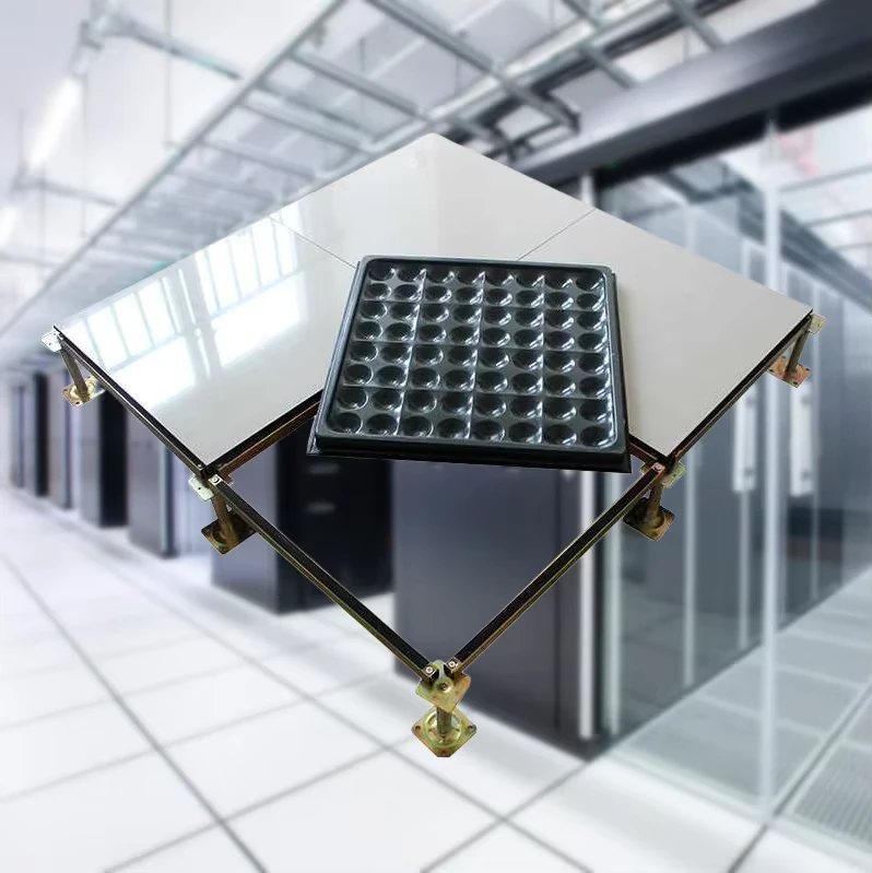 High Strength Foam Cement Floor Anti Static All Steel Access Raised Flooring for Data Center