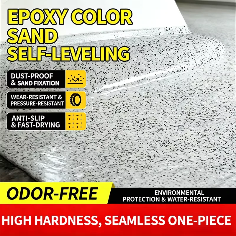 High Wear Resistance Epoxy Colored Sand Self leveling Floor Paint for Residential Area
