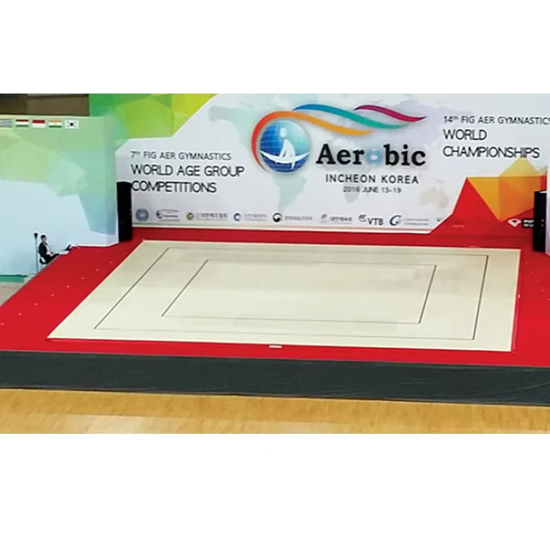 High performance Exercise Aerobic Gymnastics Floor Aerobic Floor Tiles 12m*12m Whole System for Sale