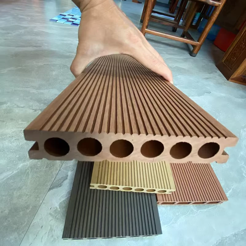 Hollow Composite Decking Outdoor Deck Flooring Wood Grain Decking Long lasting Decking