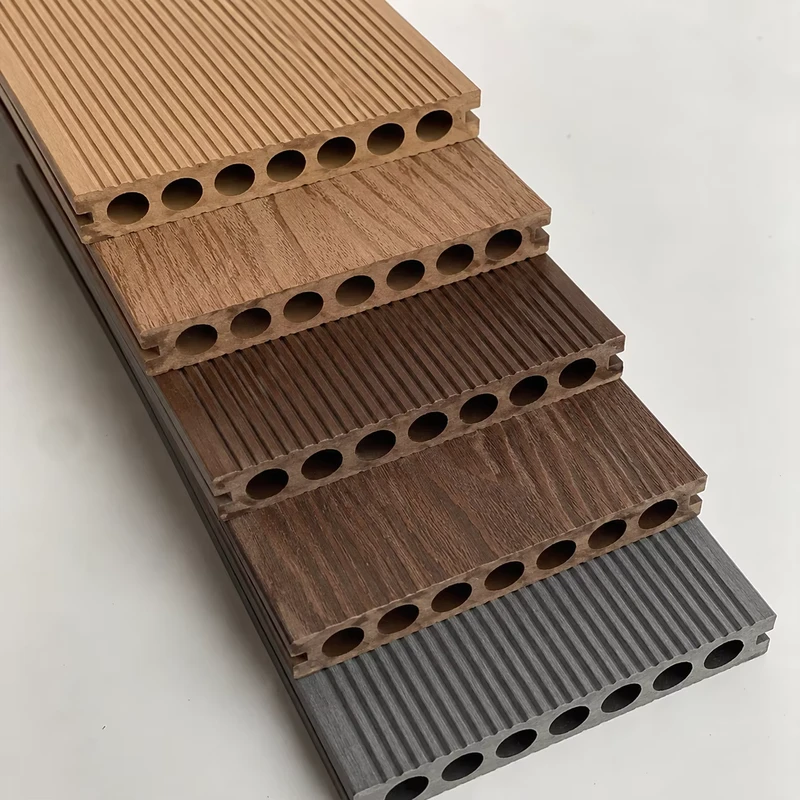 Hollow WPC Decking Board Anti Slip Waterproof UV Resistant Interlocking Outdoor Balcony Rooftop Garden Patio Flooring