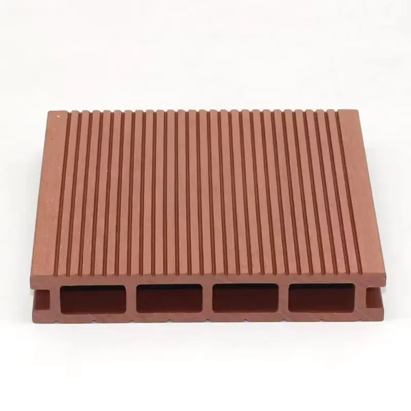 Hollow WPC Decking Easy Installation Low Maintenance Wood Plastic Deck for Residential Use