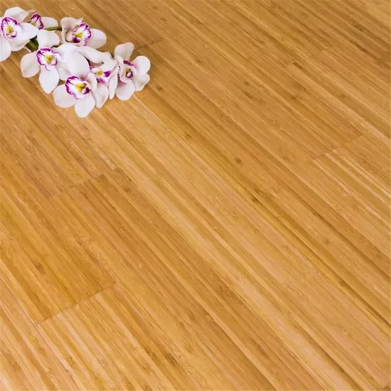 Horizontal or Vertical Pressed Solid Bamboo Flooring HDF Multiply Engineered Bamboo Flooring