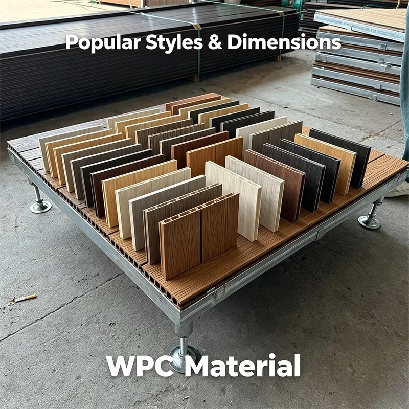 Hot Selling Best Seller High Quality Factory Direct WPC Decking Tile Prefab WPC Deck for Backyard