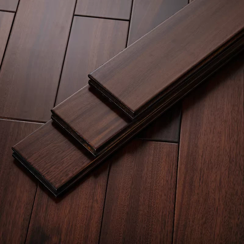 Indoor American Walnut Style Hardwood Flooring Solid Smooth Matte Plane/engineered Wood Flooring