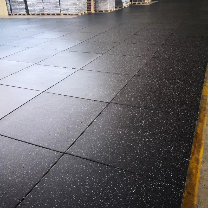 Indoor EPDM Gym Floor Tiles Anti-Static Protective Mat for Exercise Use High-Density Rubber Flooring