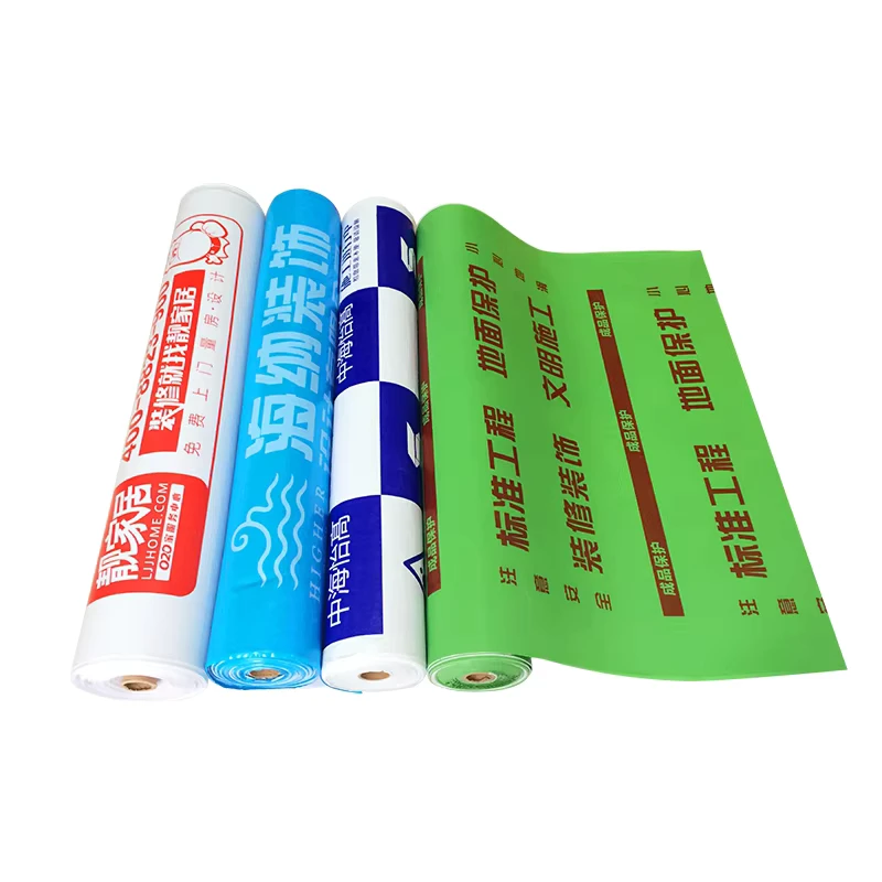 Indoor Floor Protection Film Renovation Ground Protection Film Home Improvement PVC Cotton Padded Protection Mat Floor