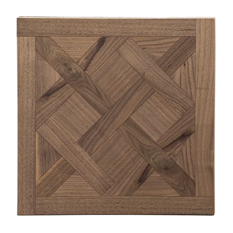 Indoor Modern Solid Wood Tiles for Floor Home Decoration Hybrid Engineered Flooring AB Surface Grading for Living Room