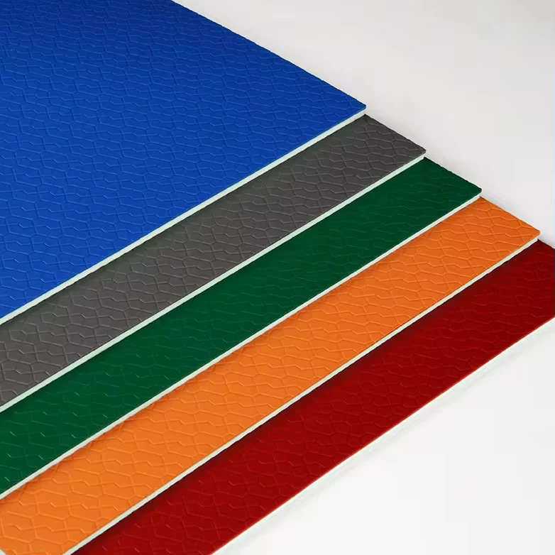 Indoor Multi-Purpose PVC Vinyl Sports Flooring 4.5mm with Anti-Slip Surface and Excellent Sports Performance