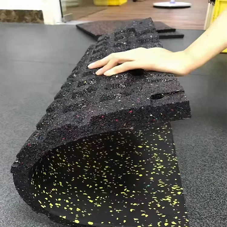 Indoor Outdoor Gym Rubber Floor Mat for Sound Insulation Shock Mat for Treadmills Garage Garage Floor Tiles Rubber