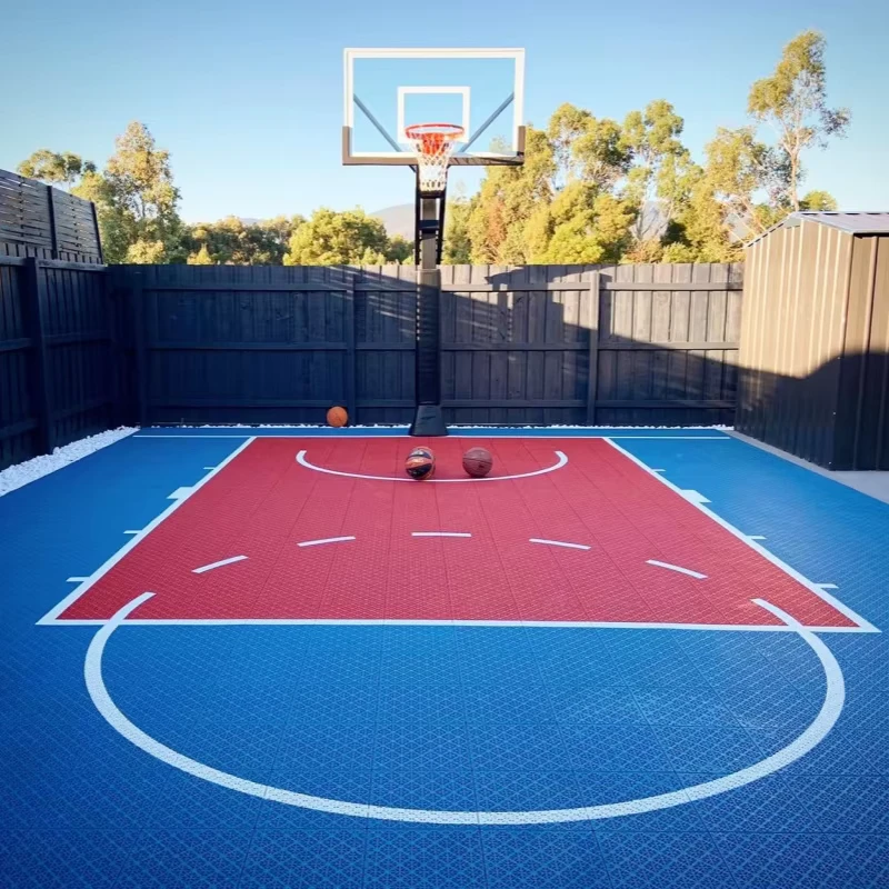 Indoor Outdoor Interlock PP Sport Floor Mat Full Court Basketball Flooring Tiles for Event Club or Sport