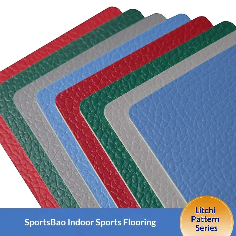 Indoor Outdoor Multi sport Air PVC Floor Mat 4.5mm Thick Non Slip Sports Flooring