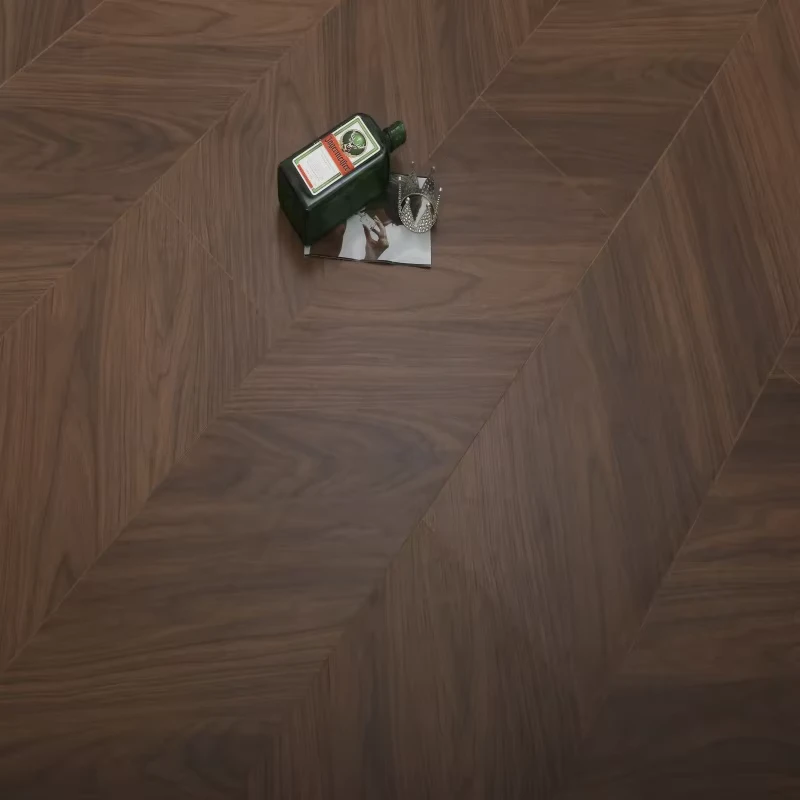 Indoor Parquet Walnut Laminated Wood Flooring Thick Wooden Floor Board