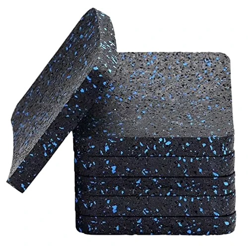 Indoor Rubber Gym Floor Tiles Protective Mat for Exercise Use