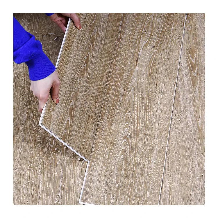 Indoor SPC Waterproof Wear Resistant Anti Slip 8mm Plain Rigid Vinyl Laminate Flooring for Hotels Easy to Install