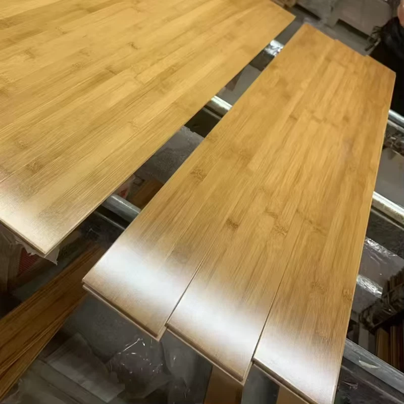 Indoor Solid Wood Bamboo Flooring Thickness Natural Color Eco friendly Bamboo Floors 10mm 15mm