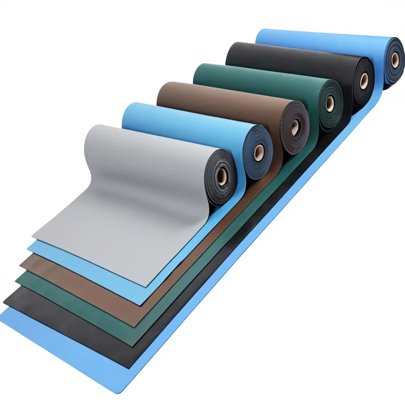 Industrial Antistatic ESD Rubber Table Mat 2mm Cleanroom Customized Cutting 1.2m X 10m Large Workbench Coverage Shore35