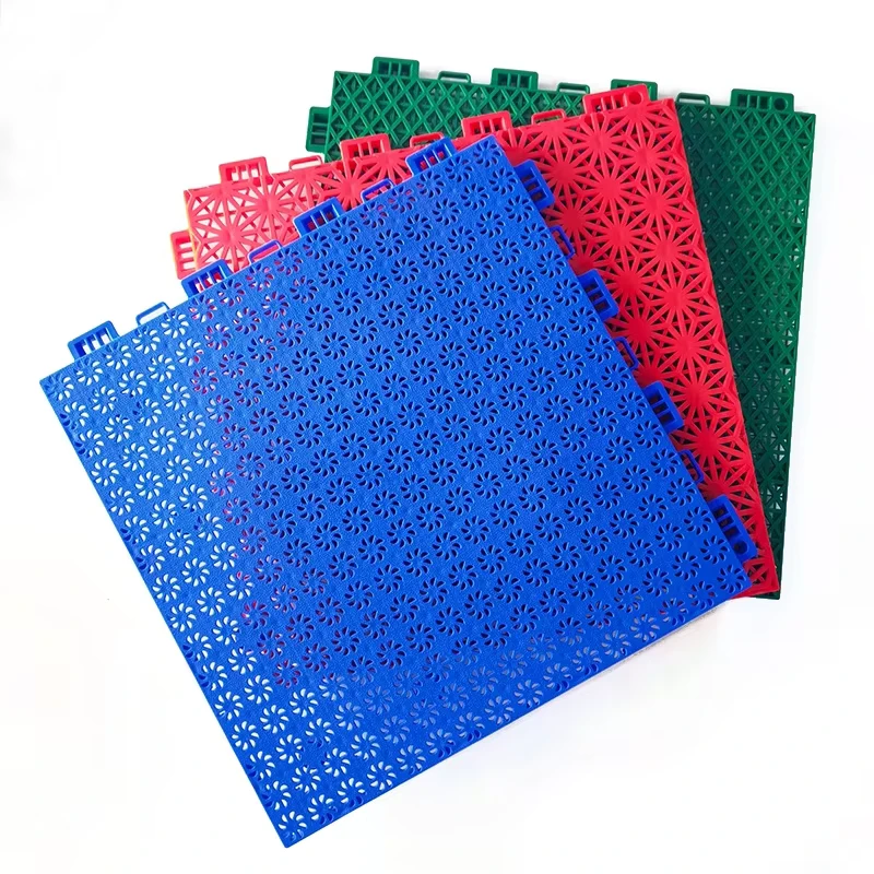 Interlocking Durable Waterproof Outdoor Sports Flooring PP Assembled Suspended Floor for Basketball and Tennis Courts