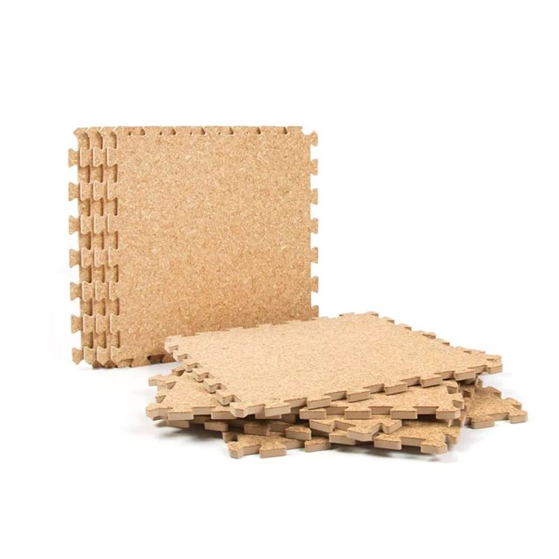 Interlocking EVA Cork Non toxic Non Slip Folding Exercise Gym Floor Mat Eco Friendly Universal Use