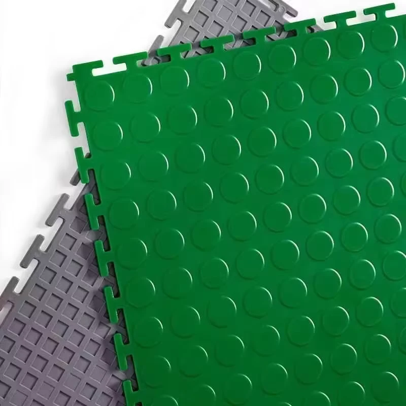 Interlocking Heavy Duty Stable PVC Garage Floor Tiles PVC Coin Garage Flooring Waterproof