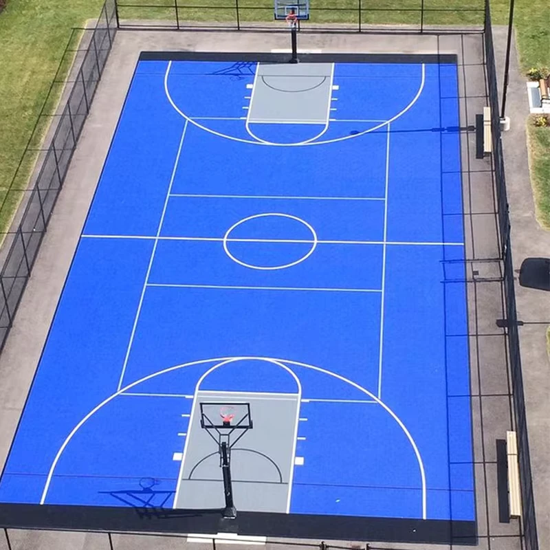 Interlocking Outdoor Tile Plastic Floor Mat Portable Basketball Court Flooring Outdoor Indoor PP Interlocking Tiles Sports
