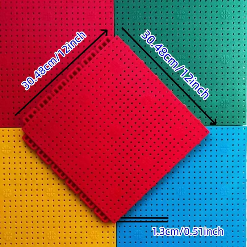Interlocking PP Modular Sports Flooring Outdoor Basketball Court Plastic Floor Tiles Shock Absorbing