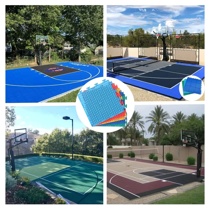 Interlocking Rover Plastic PP Basketball Outdoor Flooring Tiles Anti Slip Eco Friendly 10 Year Warranty