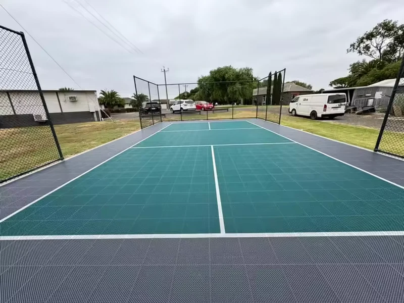 Interlocking pp Sport Flooring for Pickleball Courts Anti Slip Modular Outdoor Tiles