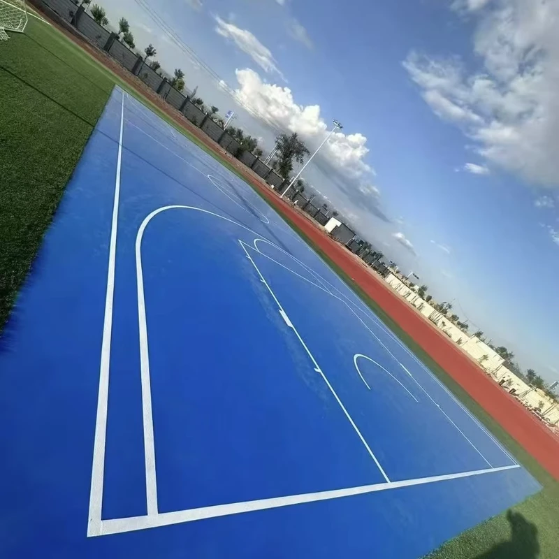 International Sports Stadiums Athletic Track Synthetic Rubber Interlocking Floor Tiles Shock Absorption Eco Friendly Flooring